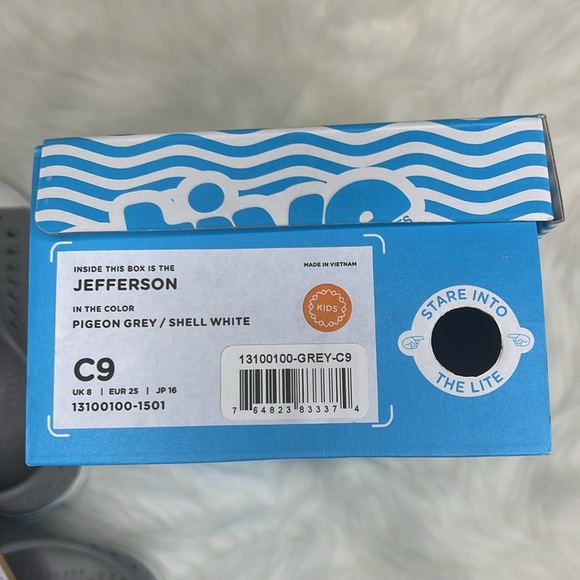 NWT Native Shoes Jefferson C9 Pigeon Gray Shell White - Picture 8 of 8